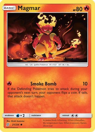 Magmar 21/236 - SM  Unified Minds - Poke-Collect