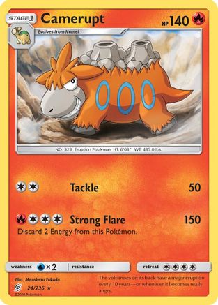 Camerupt 24/236 - SM  Unified Minds - Poke-Collect