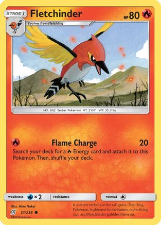 Fletchinder 31/236 - SM  Unified Minds - Poke-Collect