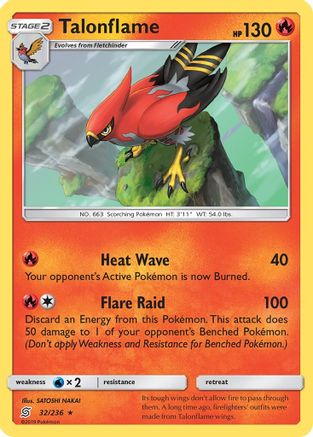 Talonflame 32/236 - Unified Minds - Poke-Collect