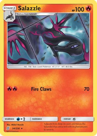 Salazzle (34) 34/236 - SM  Unified Minds - Poke-Collect