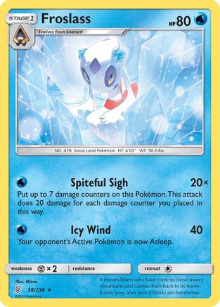 Froslass 38/236 - SM  Unified Minds Reverse Holofoil - Poke-Collect