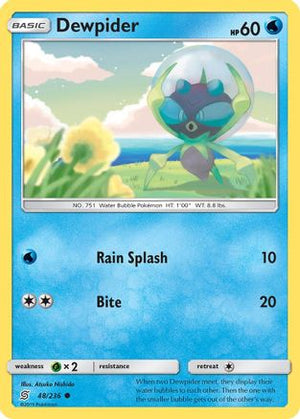 Dewpider 48/236 - SM  Unified Minds Reverse Holofoil - Poke-Collect