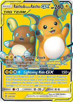 Raichu & Alolan Raichu GX (Full Art) 220/236 - SM  Unified Minds Holofoil - Poke-Collect