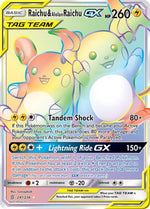 Raichu & Alolan Raichu GX (Secret) 241/236 - SM  Unified Minds Holofoil - Poke-Collect