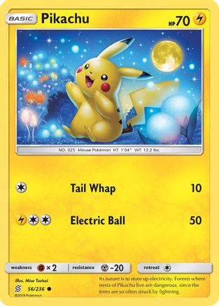 Pikachu (56) 56/236 - SM  Unified Minds - Poke-Collect