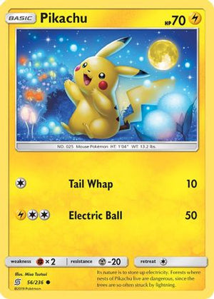 Pikachu (56) 56/236 - SM  Unified Minds - Poke-Collect