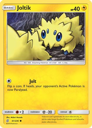 Joltik 61/236 - SM  Unified Minds Reverse Holofoil - Poke-Collect