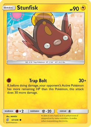 Stunfisk 67/236 - Unified Minds Reverse Holofoil - Poke-Collect