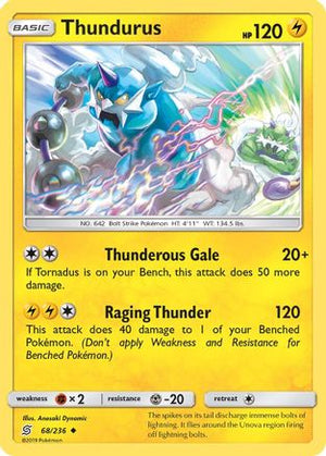 Thundurus 68/236 - Unified Minds Reverse Holofoil - Poke-Collect