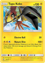 Tapu Koko 69/236 - Unified Minds Reverse Holofoil - Poke-Collect