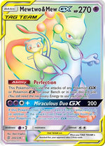 Mewtwo & Mew GX (Secret) 242/236 - SM  Unified Minds Holofoil - Poke-Collect