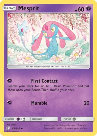 Mesprit 84/236 - SM  Unified Minds - Poke-Collect