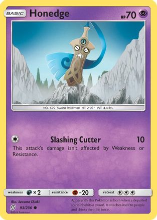 Honedge (93) 93/236 - SM  Unified Minds - Poke-Collect