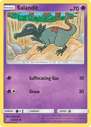 Salandit (98) 98/236 - SM  Unified Minds - Poke-Collect