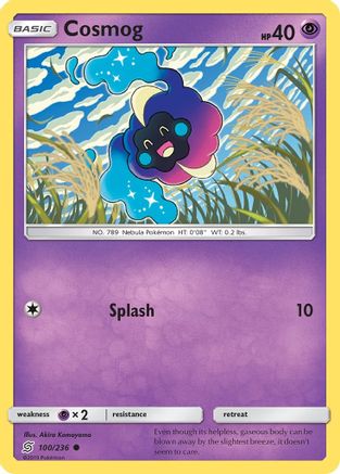 Cosmog 100/236 - SM  Unified Minds Reverse Holofoil - Poke-Collect