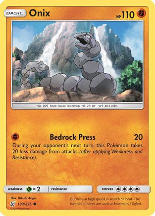 Onix 103/236 - SM  Unified Minds - Poke-Collect