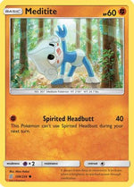 Meditite 109/236 - SM  Unified Minds Reverse Holofoil - Poke-Collect