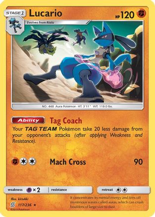 Lucario 117/236 - SM  Unified Minds - Poke-Collect