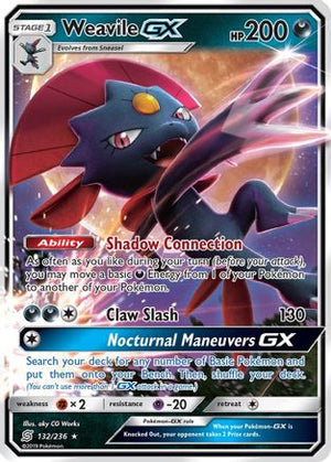 Weavile-GX 132/236 - Unified Minds Holofoil - Poke-Collect
