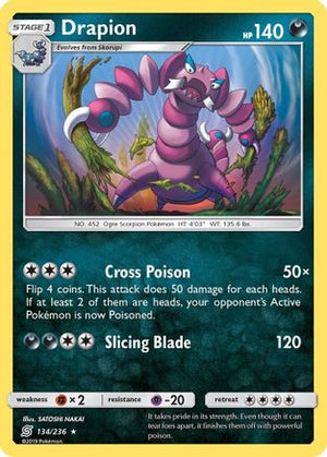 Drapion 134/236 - SM  Unified Minds - Poke-Collect