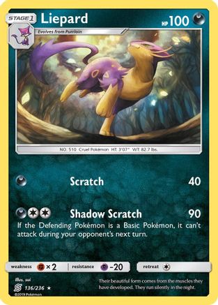 Liepard 136/236 - SM  Unified Minds - Poke-Collect