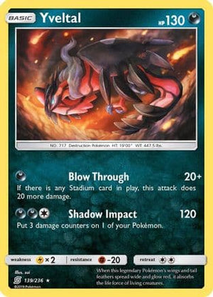 Yveltal 139/236 - Unified Minds Holofoil