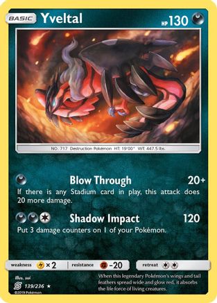 Yveltal 139/236 - Unified Minds Reverse Holofoil - Poke-Collect