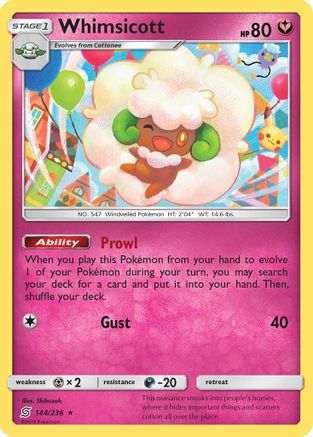Whimsicott 144/236 - Unified Minds - Poke-Collect