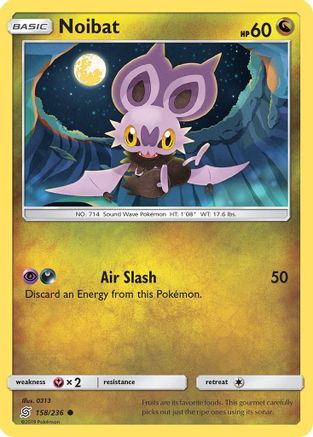 Noibat 158/236 - SM  Unified Minds Reverse Holofoil - Poke-Collect