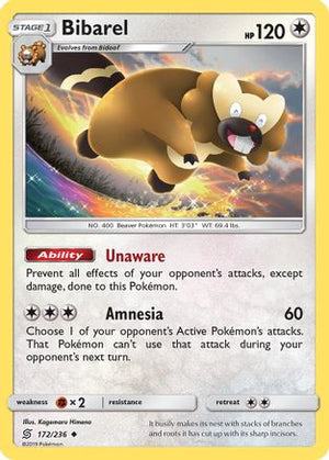 Bibarel 172/236 - SM  Unified Minds - Poke-Collect