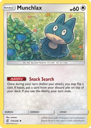 Munchlax 173/236 - SM  Unified Minds - Poke-Collect