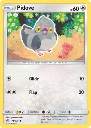 Pidove 174/236 - SM  Unified Minds - Poke-Collect