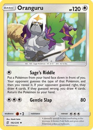Oranguru 182/236 - SM  Unified Minds Reverse Holofoil - Poke-Collect
