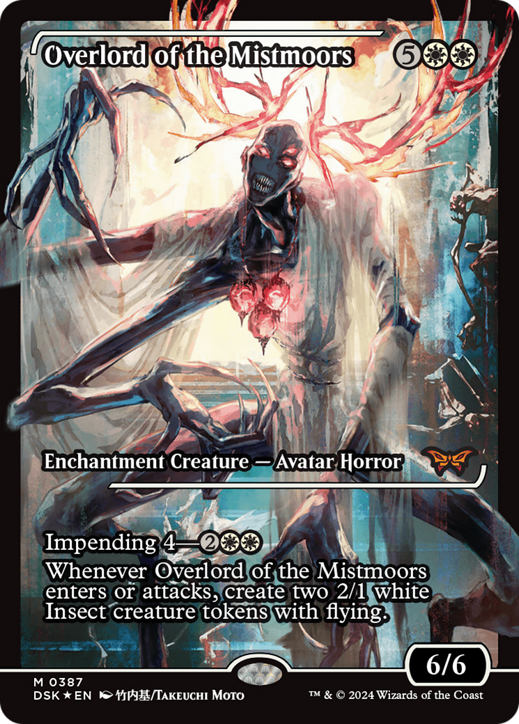 Overlord of the Mistmoors (Showcase) (DSK-387) - Duskmourn: House of Horror: (Showcase) Foil - Poke-Collect