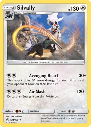 Silvally 184/236 - SM  Unified Minds Holofoil - Poke-Collect