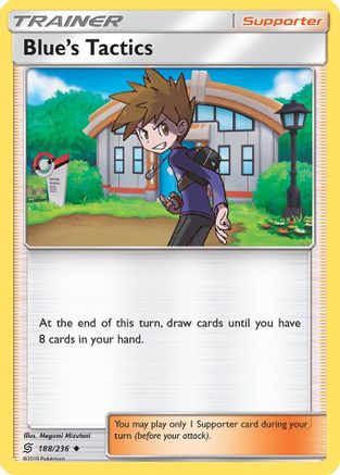 Blue's Tactics 188/236 - SM  Unified Minds Reverse Holofoil - Poke-Collect