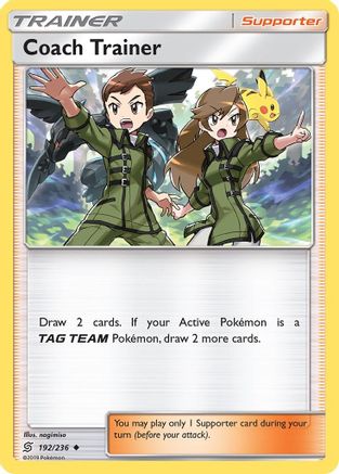 Coach Trainer 192/236 - SM  Unified Minds Reverse Holofoil - Poke-Collect