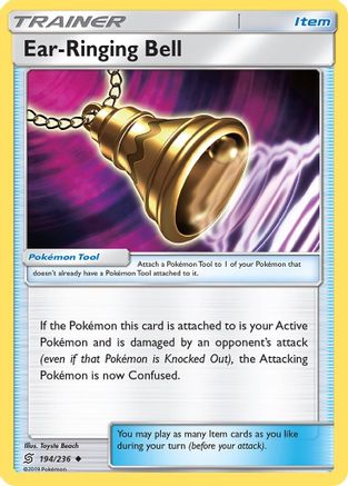 Ear-Ringing Bell 194/236 - SM  Unified Minds Reverse Holofoil - Poke-Collect