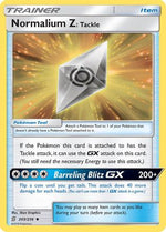 Normalium Z: Tackle 203/236 - SM  Unified Minds - Poke-Collect