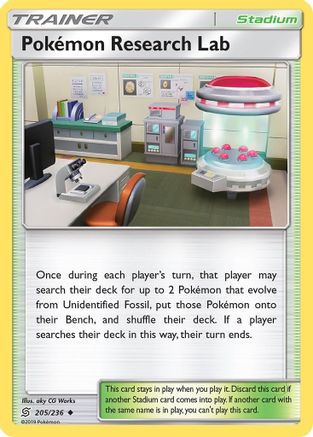 Pokemon Research Lab 205/236 - SM  Unified Minds Reverse Holofoil - Poke-Collect