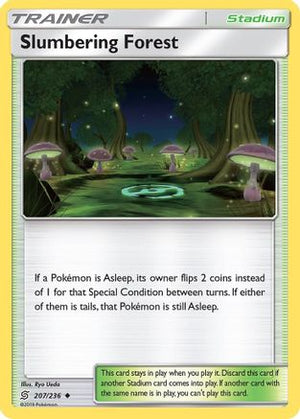 Slumbering Forest 207/236 - Unified Minds Reverse Holofoil - Poke-Collect