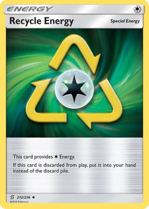 Recycle Energy 212/236 - SM  Unified Minds Reverse Holofoil - Poke-Collect