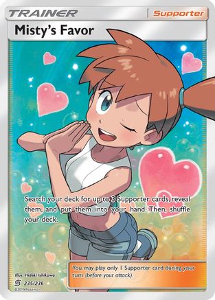 Misty's Favor (Full Art) 235/236 - SM  Unified Minds Holofoil - Poke-Collect