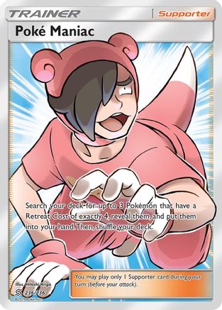 Poke Maniac (Full Art) 236/236 - SM  Unified Minds Holofoil - Poke-Collect