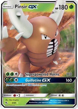 Pinsir GX 6/68 - Hidden Fates Holofoil - Poke-Collect