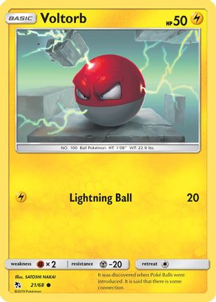 Voltorb 21/68 - Hidden Fates - Poke-Collect