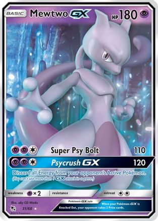 Mewtwo GX 31/68 - Hidden Fates Holofoil - Poke-Collect