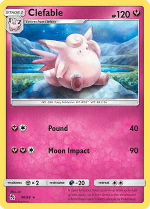 Clefable 40/68 - Hidden Fates - Poke-Collect