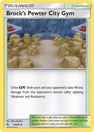 Brock's Pewter City Gym 54/68 - Hidden Fates - Poke-Collect